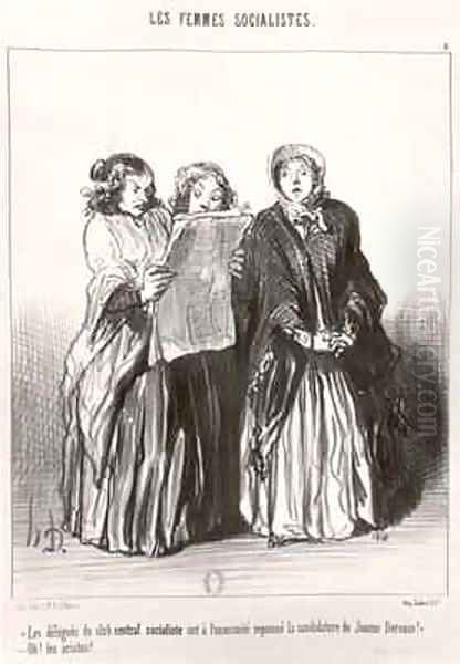 The Socialist Women 2 Oil Painting by Honore Daumier