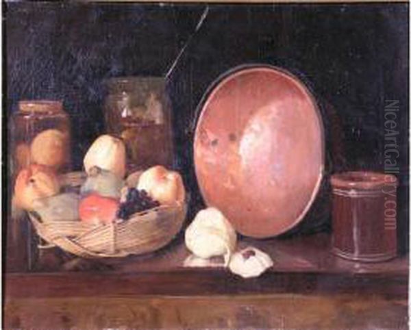 Nature Morte Aux Fruits Oil Painting by Jules Alexis Muenier