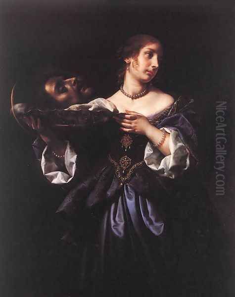 Salome with the Head of St John the Baptist 1665-70 Oil Painting by Carlo Dolci