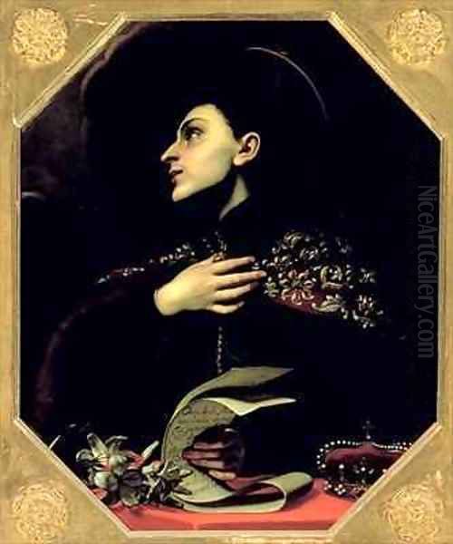 St Casimir 1458-84 Oil Painting by Carlo Dolci