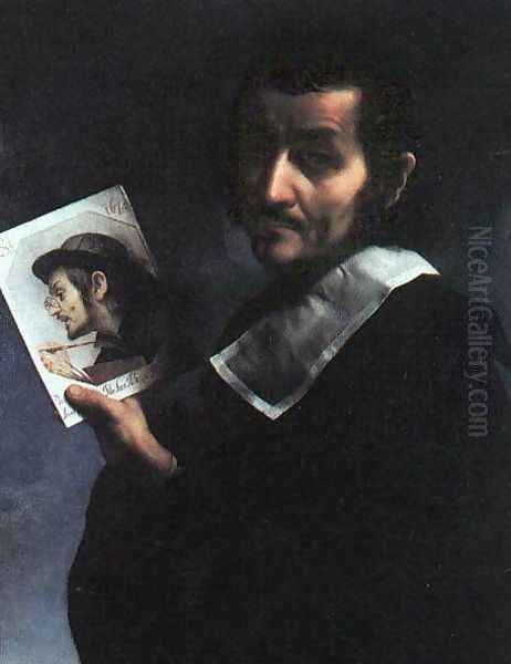 Self-Portrait Oil Painting by Carlo Dolci