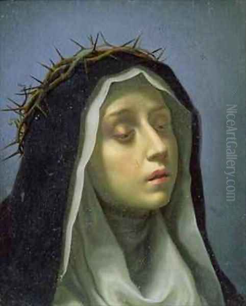 St Catherine of Siena Oil Painting by Carlo Dolci