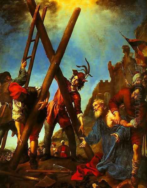 St Andrwo before the Cross Oil Painting by Carlo Dolci