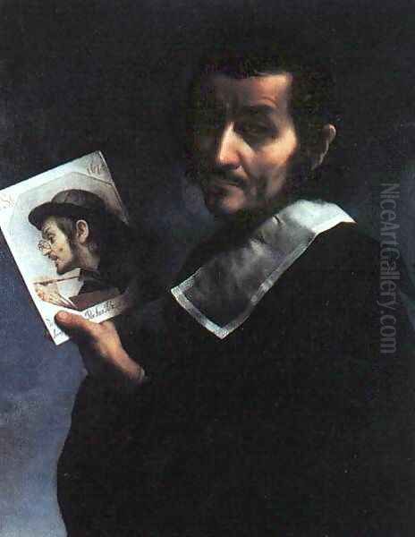 Self-Portrait 2 Oil Painting by Carlo Dolci