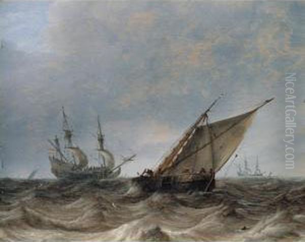 A Oil Painting by Pieter the Younger Mulier