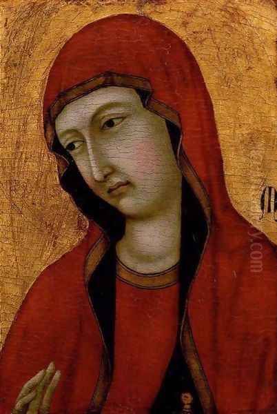 St Mary Magdalen c. 1320 Oil Painting by Ugolino Di Nerio (Da Siena)