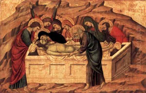 Panel from the Santa Croce Altar Oil Painting by Ugolino Di Nerio (Da Siena)