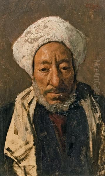 Kaufmann Von Cairo Oil Painting by Leopold Carl Muller