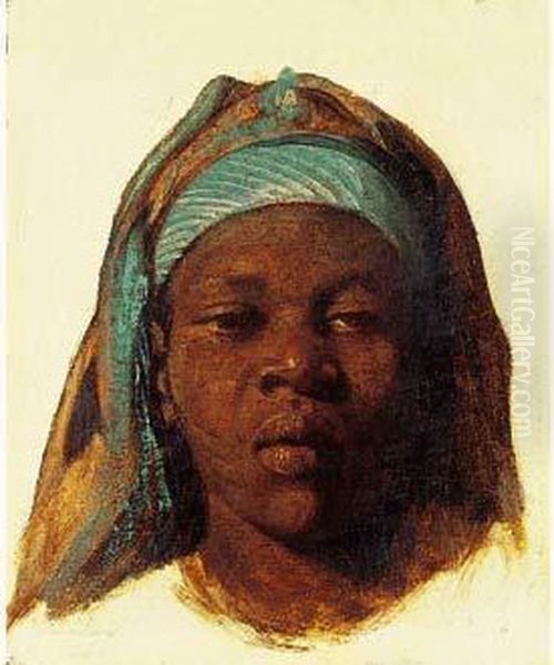 Jeune Orientale Du Caire. Oil Painting by Leopold Carl Muller