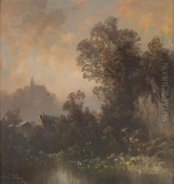 Herbstliche Ansicht Von Kufstein Oil Painting by Oskar Mulley