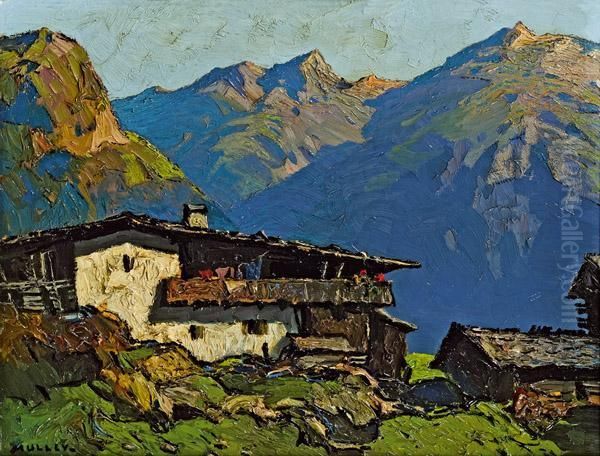 Bergbauernhof Oil Painting by Oskar Mulley