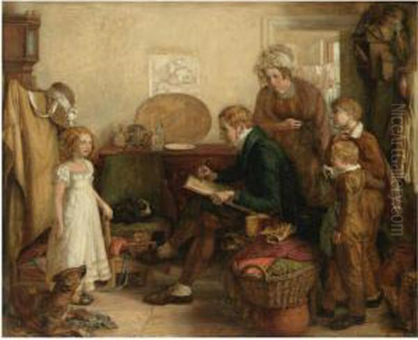 The Child Sitter Oil Painting by William Mulready