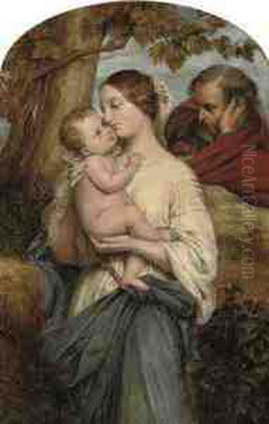 The Holy Family Oil Painting by William Mulready