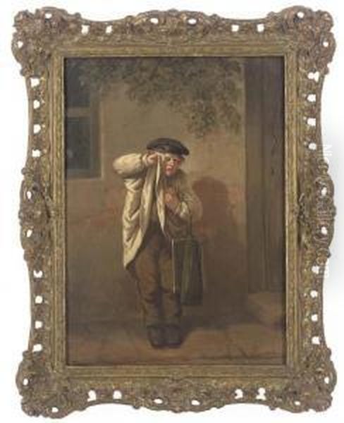 The Mischievous Schoolboy Oil Painting by William Mulready