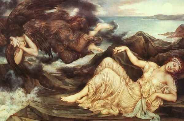 Port after Stormy Seas - Spenser's Faerie Queene Oil Painting by Evelyn Pickering De Morgan