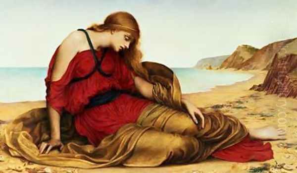 Ariadne in Naxos 1877 Oil Painting by Evelyn Pickering De Morgan