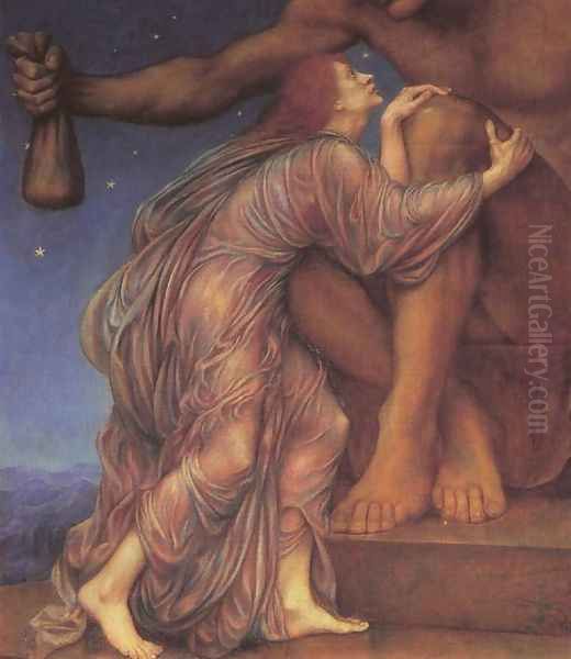 The Worship of Mammon Oil Painting by Evelyn Pickering De Morgan