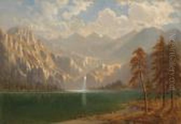 In Yosemite Oil Painting by Gilbert Davis Munger