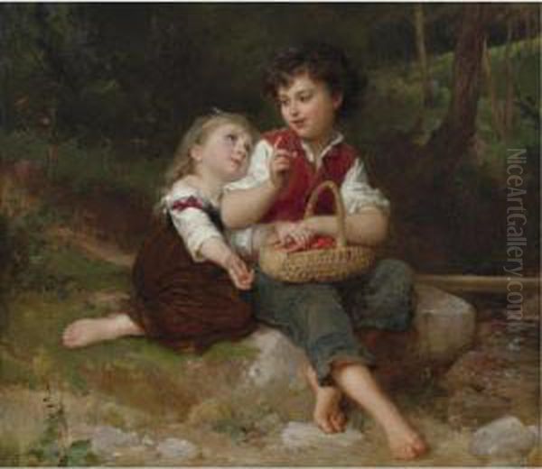 One More Please Oil Painting by Emile Munier