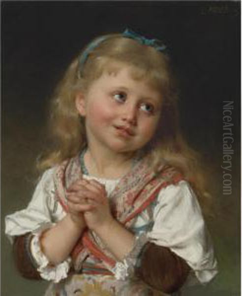 The Prayer Oil Painting by Emile Munier