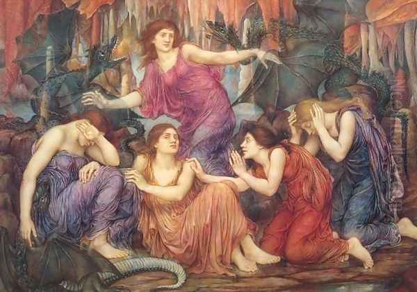 The Captives Oil Painting by Evelyn Pickering De Morgan