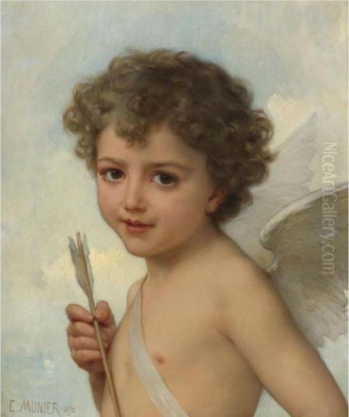 Amour Oil Painting by Emile Munier