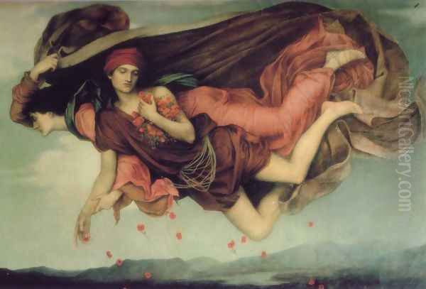 Night and Sleep Oil Painting by Evelyn Pickering De Morgan