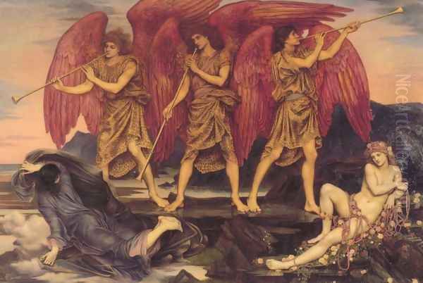 Aurora Triumphans Oil Painting by Evelyn Pickering De Morgan