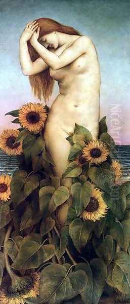 Clytie Oil Painting by Evelyn Pickering De Morgan