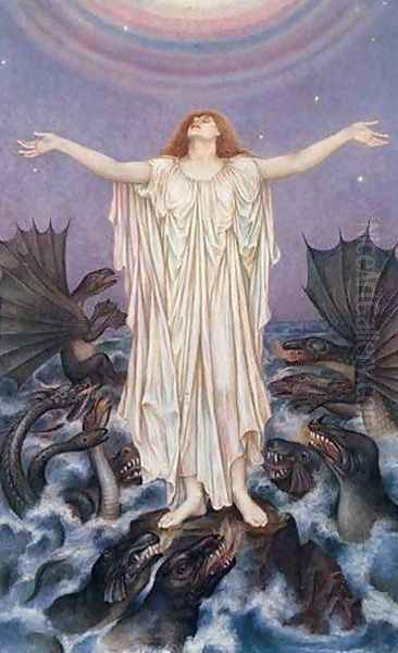 S.O.S. Oil Painting by Evelyn Pickering De Morgan