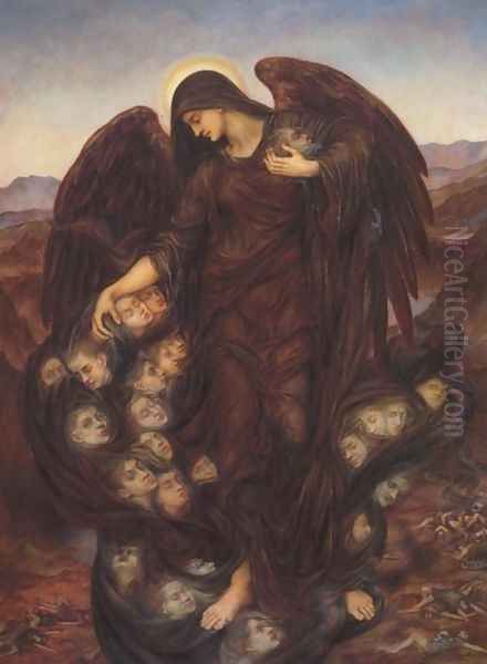 The Field of the Slain Oil Painting by Evelyn Pickering De Morgan