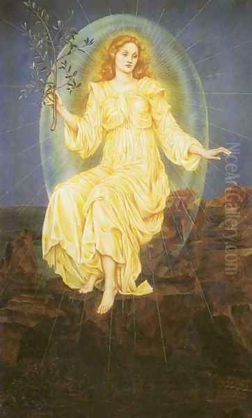 Lux in Tenebris Oil Painting by Evelyn Pickering De Morgan