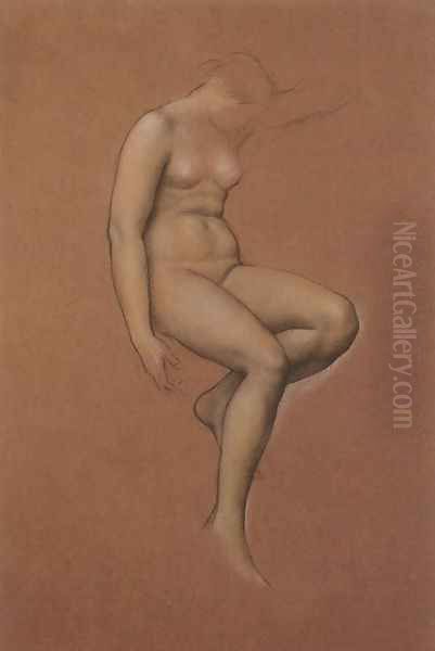 Study for In Memoriam Oil Painting by Evelyn Pickering De Morgan