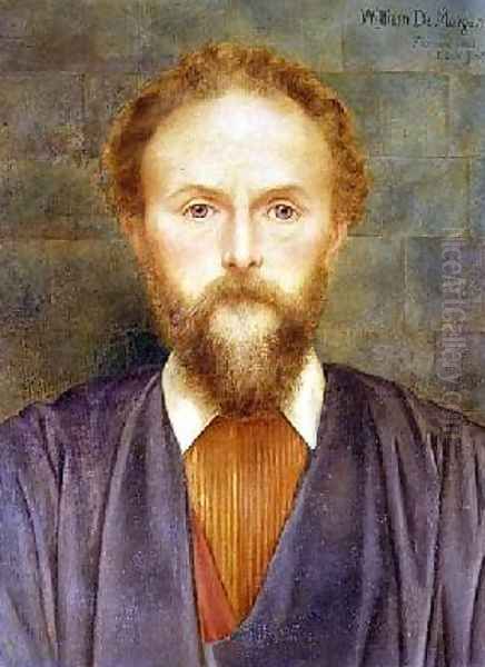 Portrait of William de Morgan 1893 Oil Painting by Evelyn Pickering De Morgan