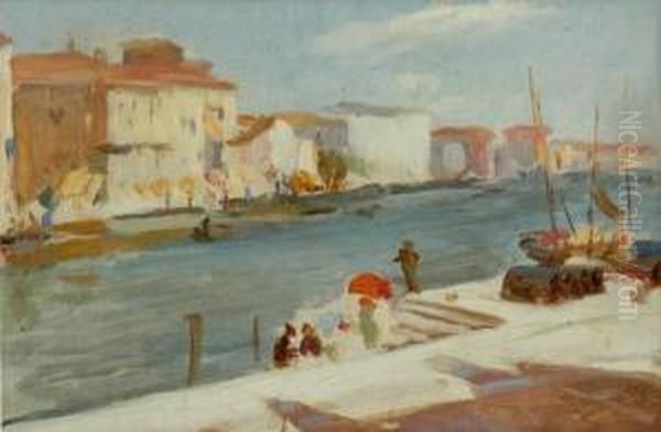 On The Canal Venice by Josephine Muntz-Adams