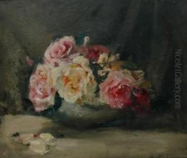 Still Life With Roses by Josephine Muntz-Adams