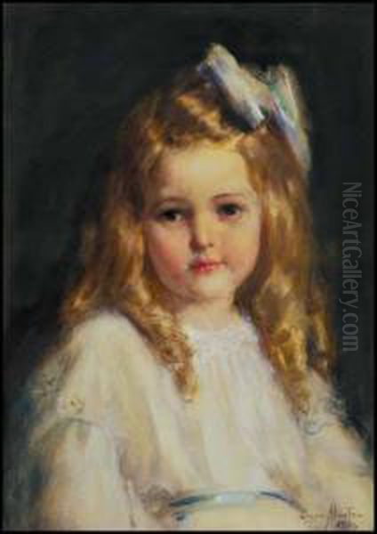 Portrait Of Gertrude Marjorie Cook Oil Painting by Laura Adeline Muntz-Lyall