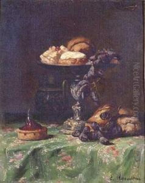 Nature Morte Oil Painting by Euphemie,nee Duhanot Muraton