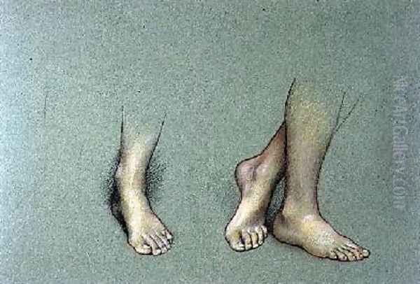 Study of Feet Oil Painting by Evelyn Pickering De Morgan