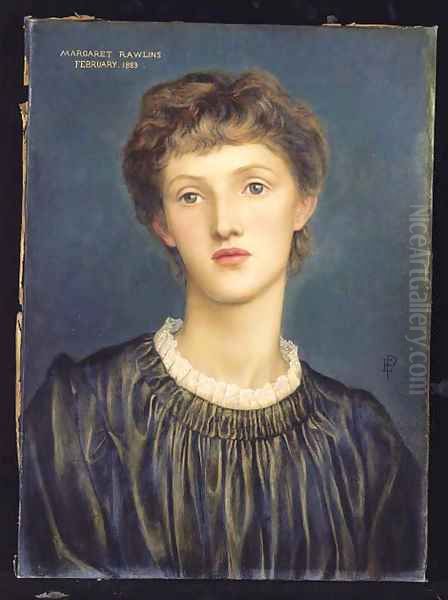 Portrait of Margaret Rawlins Oil Painting by Evelyn Pickering De Morgan