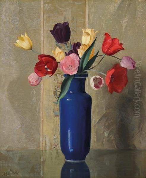 ''tulips'' Oil Painting by Hermann Dudley Murphy