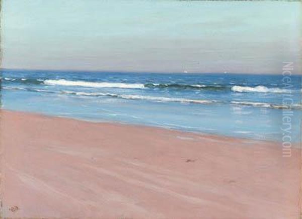 The Surf Oil Painting by Hermann Dudley Murphy