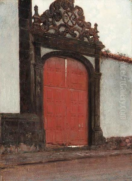 The Door Of The Convent Garden Oil Painting by Hermann Dudley Murphy