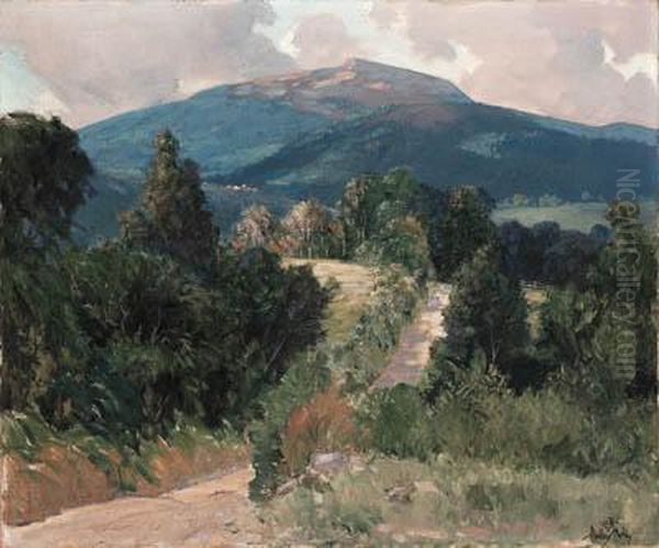 Monadnock From Troy Road Oil Painting by Hermann Dudley Murphy