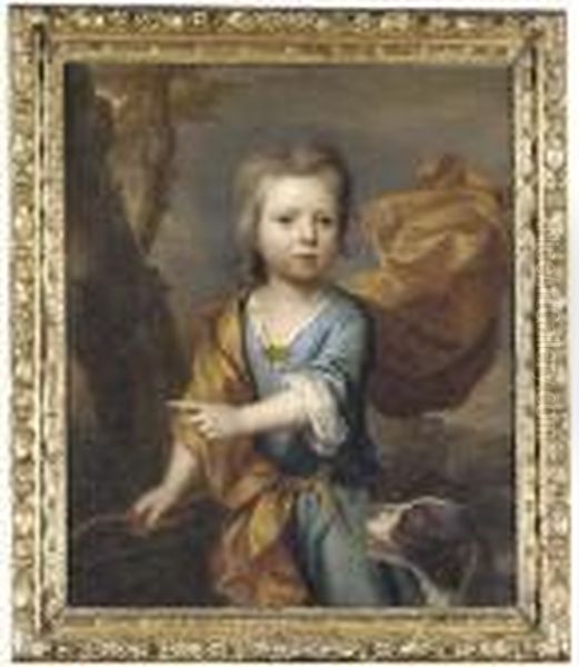 Portrait Of A Young Boy Oil Painting by Thomas Murray