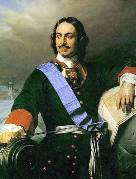 Peter the Great of Russia (2) Oil Painting by Paul Delaroche