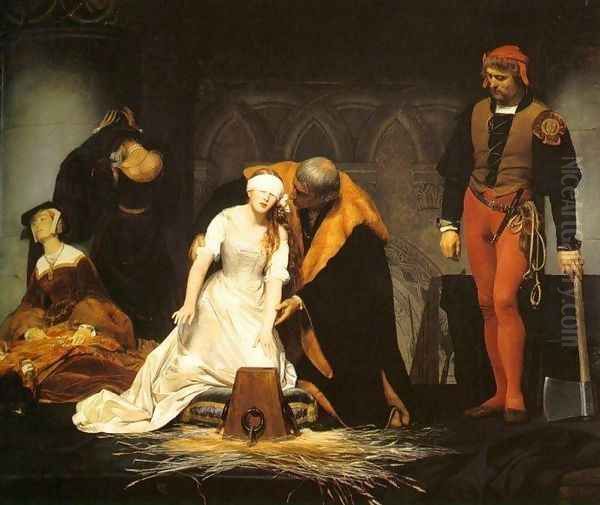 Execution of Lady Jane Grey Oil Painting by Paul Delaroche