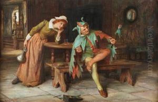 The Jester Oil Painting by Francis Sydney Muschamp