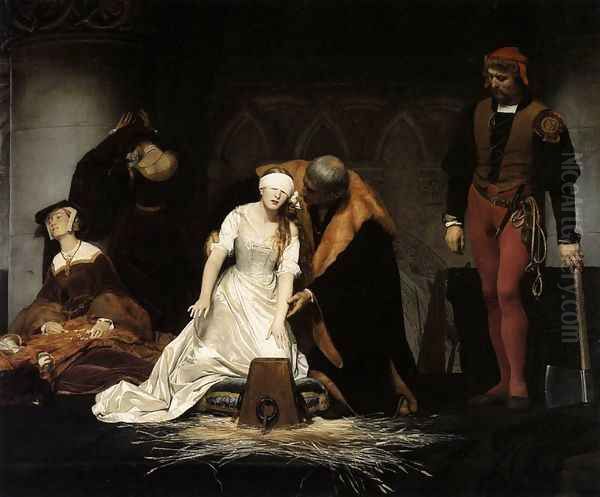 The Execution of Lady Jane Grey 1833 Oil Painting by Paul Delaroche