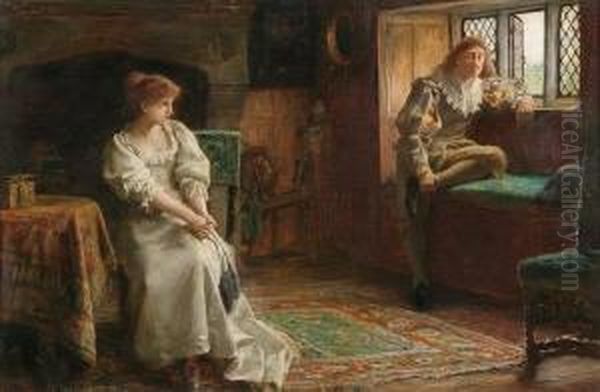 The Lover's Quarrel Oil Painting by Francis Sydney Muschamp